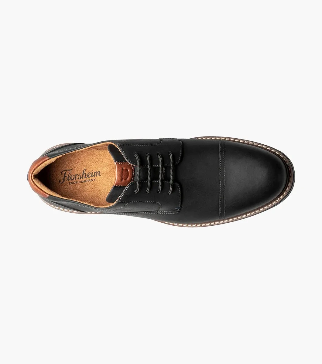 'Florsheim' Men's Norwalk Cap Toe Oxford - Black 5 'Florsheim' Men's Norwalk Cap Toe Oxford - Black - Image 3