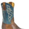 'Roper' Men's 11" Merritt Western Square Toe - Waxy Tan / Burnish Blue 2 'Roper' Men's 11" Merritt Western Square Toe - Waxy Tan / Burnish Blue -cowboy shop 0902085008436 1024x1024@2x