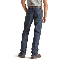 'Ariat' Men's FR M4 Basic Boot Cut - Shale -cowboy shop 10012555 back 1024x1024@2x