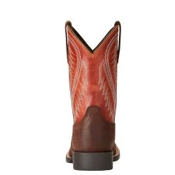 'Ariat' Youth 8" Hoolihan Alamo - Orange / Brown 9 'Ariat' Youth 8" Hoolihan Alamo - Orange / Brown -cowboy shop 10021598 heel 1024x1024@2x