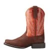 'Ariat' Youth 8" Hoolihan Alamo - Orange / Brown