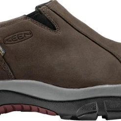 'Keen Outdoor' Men's Brixen Low 200GR WP Slip On - Slate Black / Madder Brown