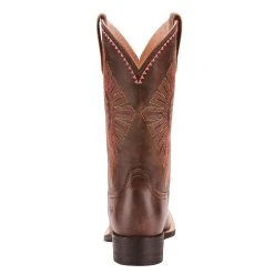 'Ariat' Women's 11" Round Up Rio Western Square Toe - Naturally Distressed Brown -cowboy shop 10025038 heel 1024x1024@2x