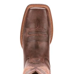 'Ariat' Women's 11" Round Up Rio Western Square Toe - Naturally Distressed Brown -cowboy shop 10025038 toe 1024x1024@2x
