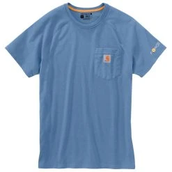'Carhartt' Men's Midweight Force® Cotton Pocket T-Shirt - Coastal