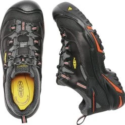 'Keen Utility' Men's Braddock Low Steel Toe - Black / Grey / Orange -cowboy shop 1011244 PLD med 1024x1024@2x