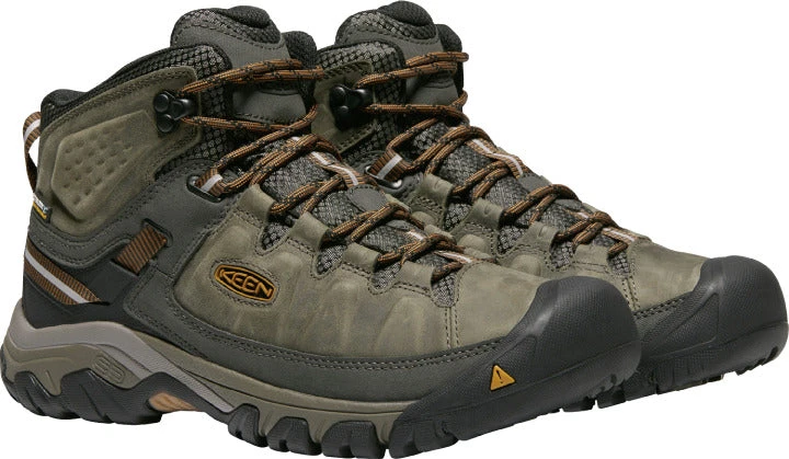 'Keen Outdoor' Men's Targhee III WP Mid Hiker - Black Olive / Golden Brown (Wide) 6 'Keen Outdoor' Men's Targhee III WP Mid Hiker - Black Olive / Golden Brown (Wide) - Image 4