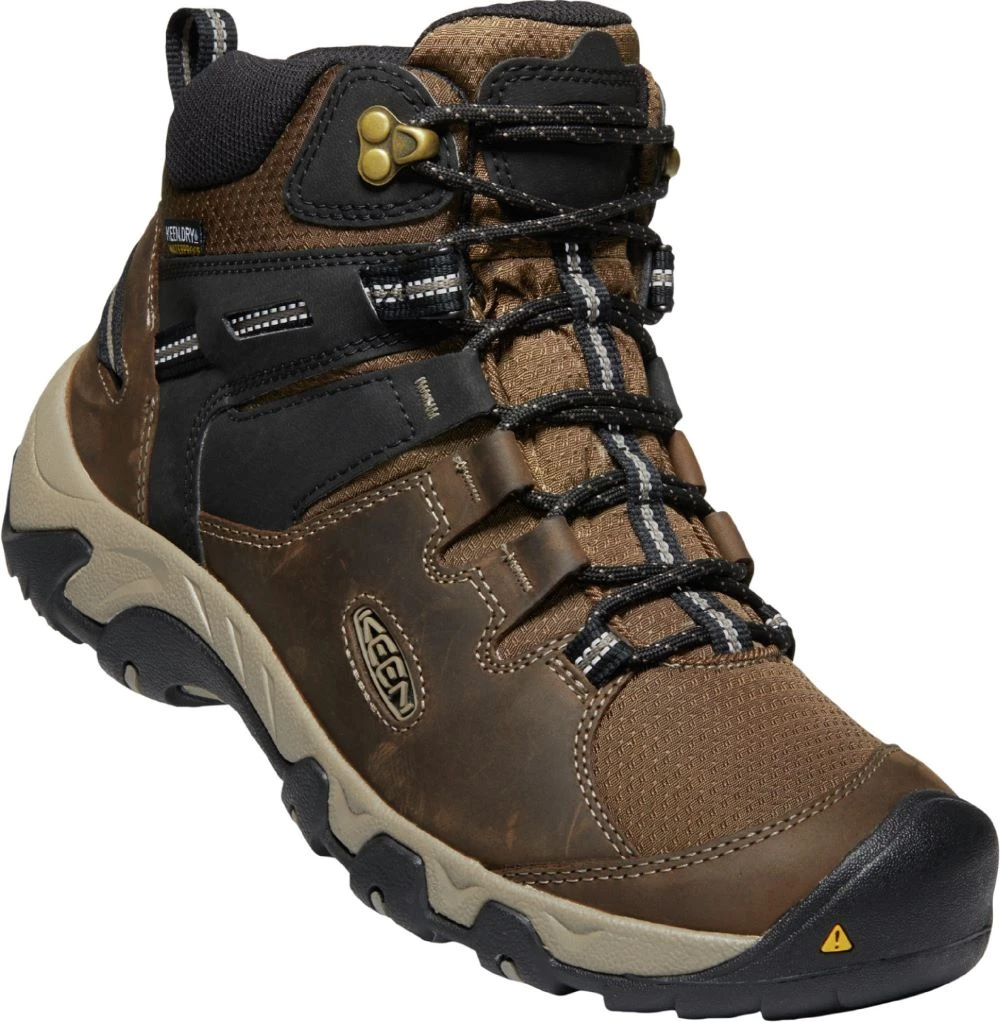 'Keen Outdoor' Men's Steens WP Leather Mid Hiker - Canteen / Black 8 'Keen Outdoor' Men's Steens WP Leather Mid Hiker - Canteen / Black - Image 6