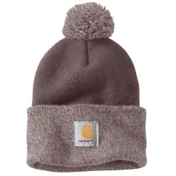 'Carhartt' Women's Knit Pom Pom Cuffed Beanie - Blackberry