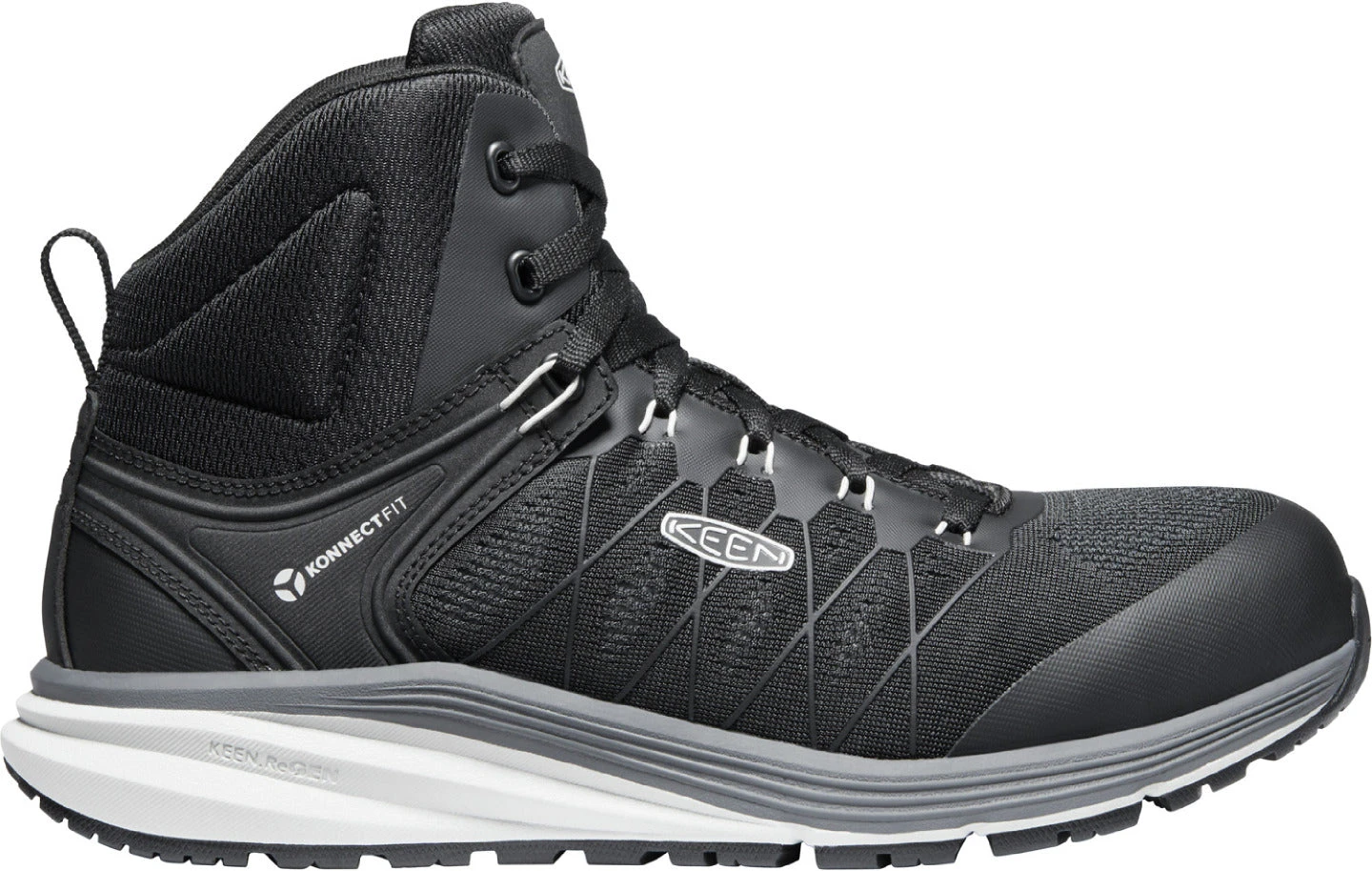 'Keen Utility' Men's Vista Energy EH Mid Hiker Carbon Toe - Vapor / Black 3 'Keen Utility' Men's Vista Energy EH Mid Hiker Carbon Toe - Vapor / Black