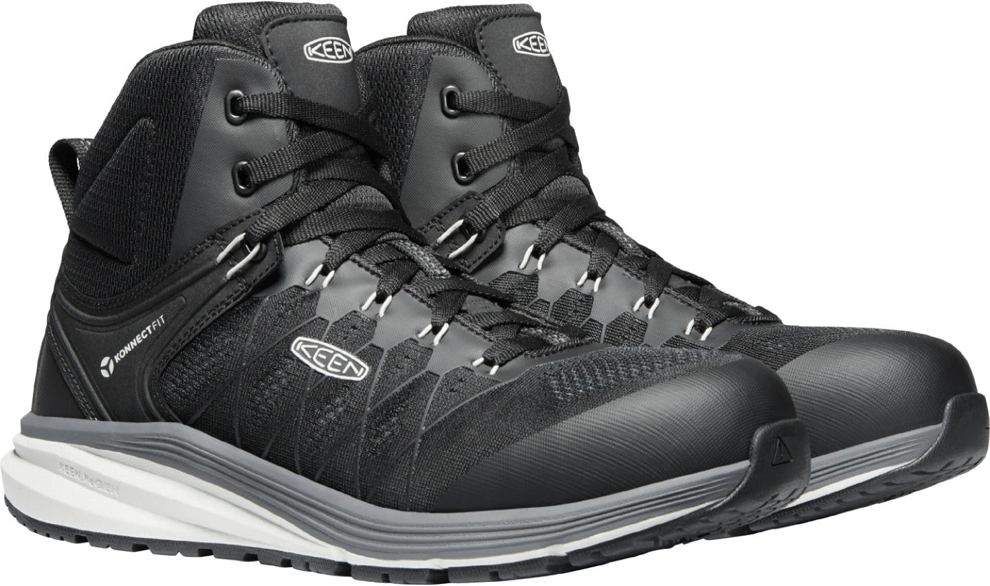 'Keen Utility' Men's Vista Energy EH Mid Hiker Carbon Toe - Vapor / Black 6 'Keen Utility' Men's Vista Energy EH Mid Hiker Carbon Toe - Vapor / Black - Image 4