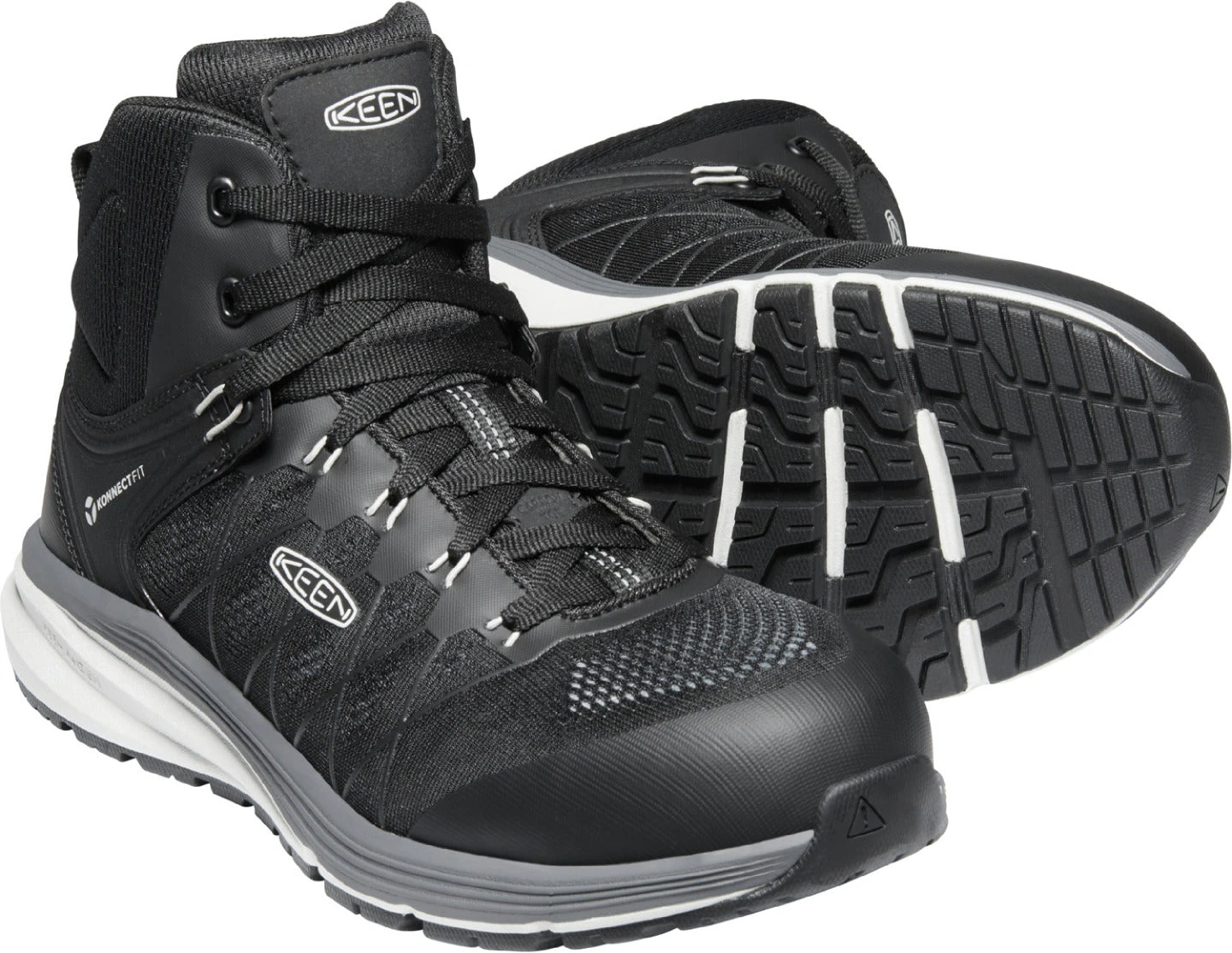 'Keen Utility' Men's Vista Energy EH Mid Hiker Carbon Toe - Vapor / Black 7 'Keen Utility' Men's Vista Energy EH Mid Hiker Carbon Toe - Vapor / Black - Image 5