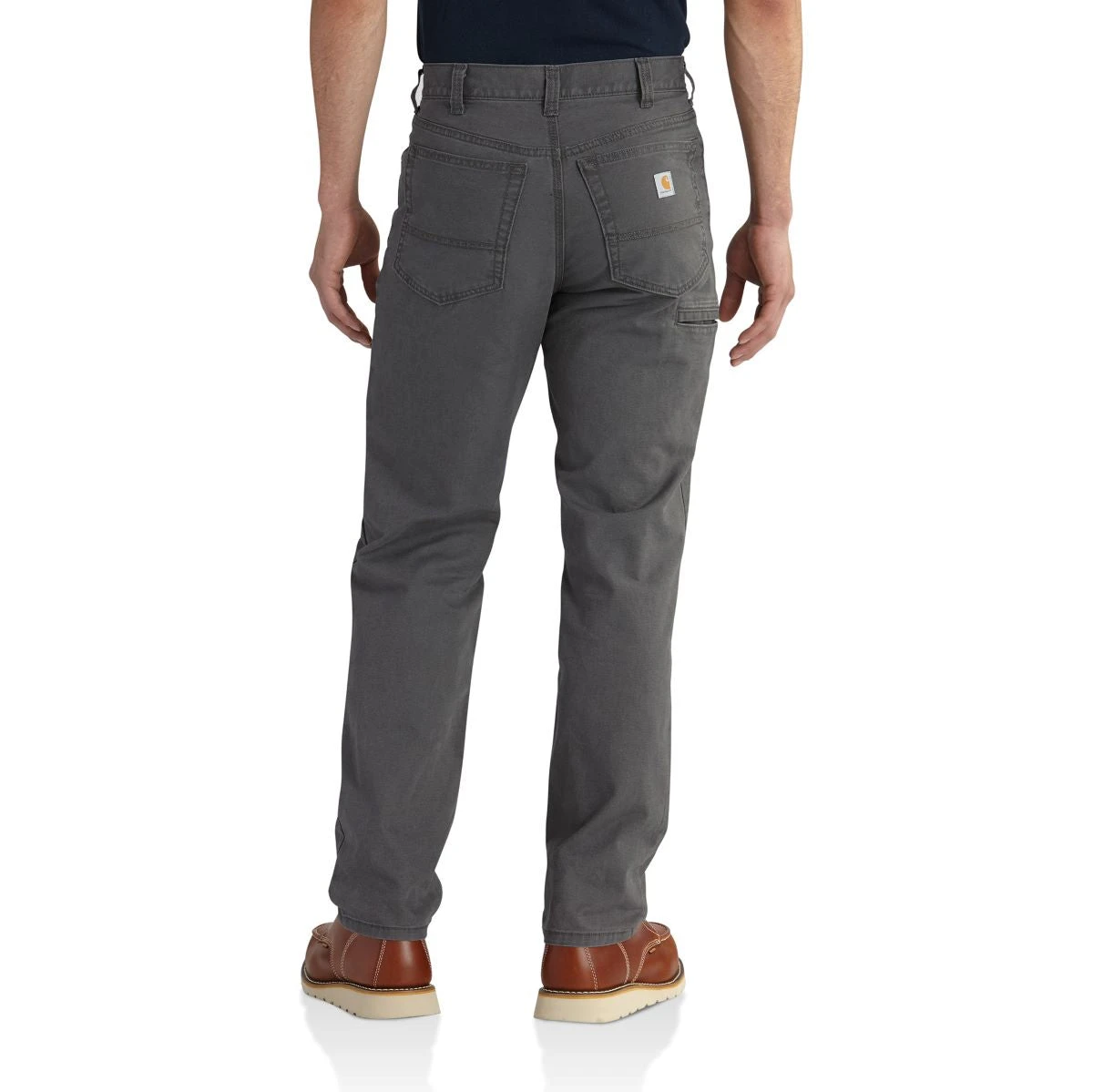 'Carhartt' Men's Rugged Flex® Flex Relaxed Canvas 5-Pocket Pant - Gravel 4 'Carhartt' Men's Rugged Flex® Flex Relaxed Canvas 5-Pocket Pant - Gravel - Image 2