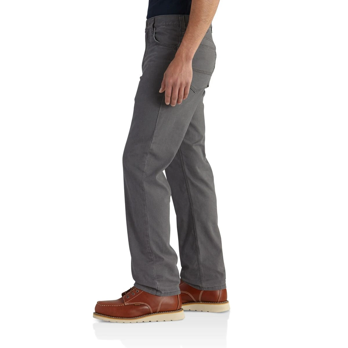 'Carhartt' Men's Rugged Flex® Flex Relaxed Canvas 5-Pocket Pant - Gravel 5 'Carhartt' Men's Rugged Flex® Flex Relaxed Canvas 5-Pocket Pant - Gravel - Image 3