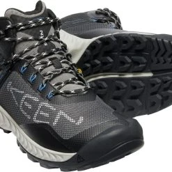 'Keen Outdoor' Men's NXIS EVO WP Mid Hiker - Magnet / Bright Cobalt -cowboy shop 1026108 PPS large 1024x1024@2x