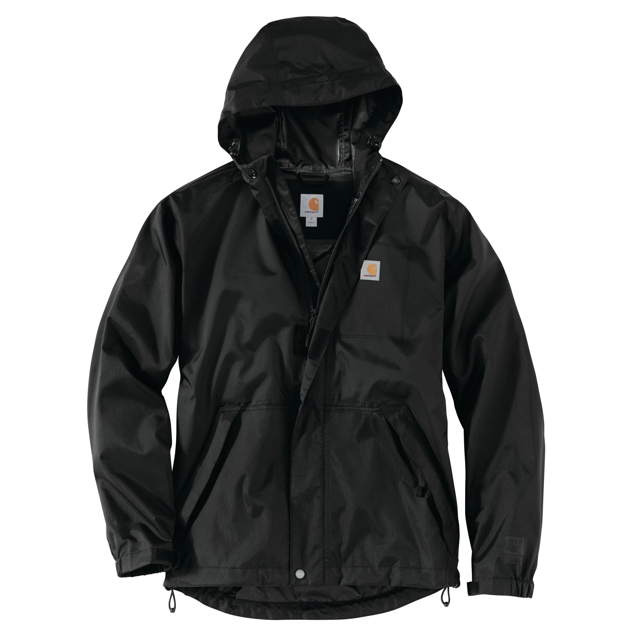 'Carhartt' Men's Dry Harbor WP Hooded Jacket - Black 3 'Carhartt' Men's Dry Harbor WP Hooded Jacket - Black