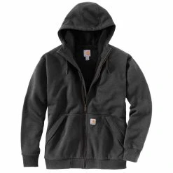 'Carhartt' Men's Rain Defender® Midweight Thermal Lined Full Zip Hoodie - Carbon Heather / Black 5 'Carhartt' Men's Rain Defender® Midweight Thermal Lined Full Zip Hoodie - Carbon Heather / Black -cowboy shop 104078 024 MF20 1024x1024@2x