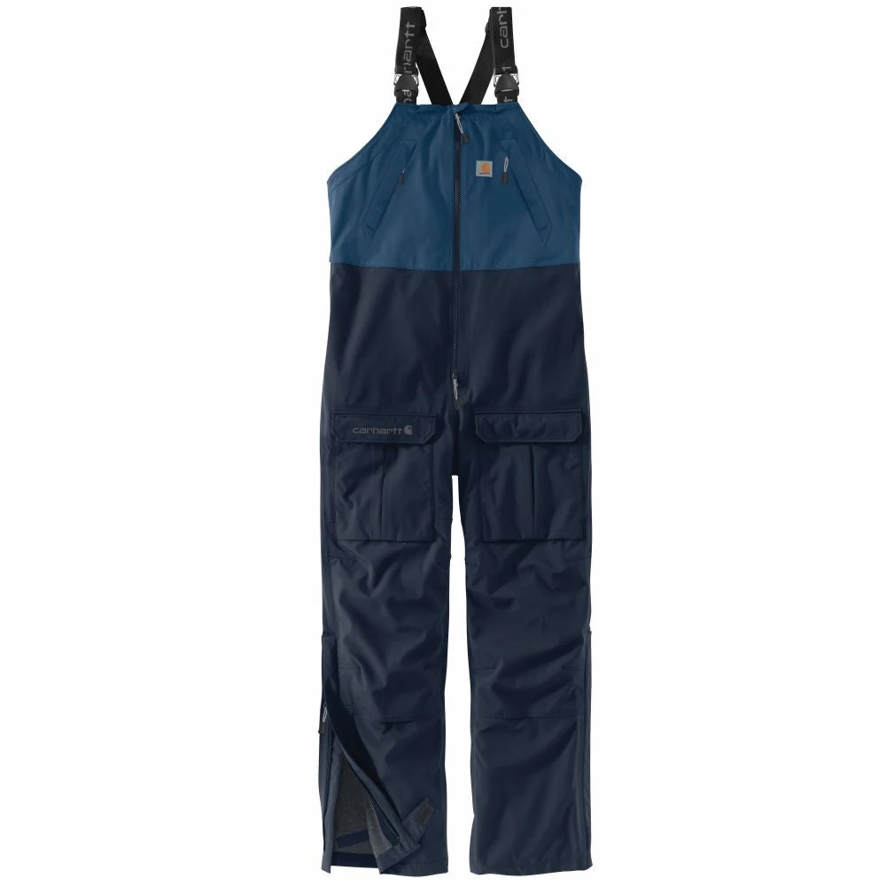'Carhartt' Men's Storm Defender Force Midweight Bib Overall - Dark Blue / Navy 3 'Carhartt' Men's Storm Defender Force Midweight Bib Overall - Dark Blue / Navy