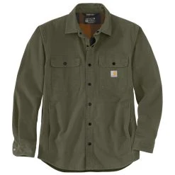 'Carhartt' Men's Rugged Flex® Canvas Fleece Lined Shirt Jac - Basil Green 5 'Carhartt' Men's Rugged Flex® Canvas Fleece Lined Shirt Jac - Basil Green -cowboy shop 105419 G72 MF22 e 1024x1024@2x