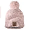 'Carhartt' Women's Rib Knit Sherpa-Lined Pom Pom Beanie - Pink Salt