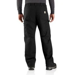 'Carhartt' Men's Loose Fit Washed Duck Insulated Pant-Level 4 Warmer Rating - Black -cowboy shop 105471 BLK AVB MF22 b 1024x1024@2x