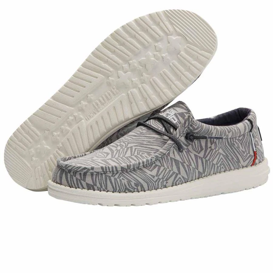 'Hey Dude' Men's Wally Print - Geo Grey 5 'Hey Dude' Men's Wally Print - Geo Grey - Image 3