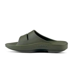 'OOFOS' Unisex OOahh Slide Sandal - Forest Green -cowboy shop 1100FORGREEN shot4 1024x1024@2x