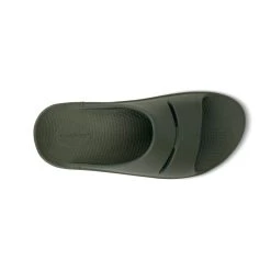 'OOFOS' Unisex OOahh Slide Sandal - Forest Green -cowboy shop 1100FORGREEN shot6 1024x1024@2x