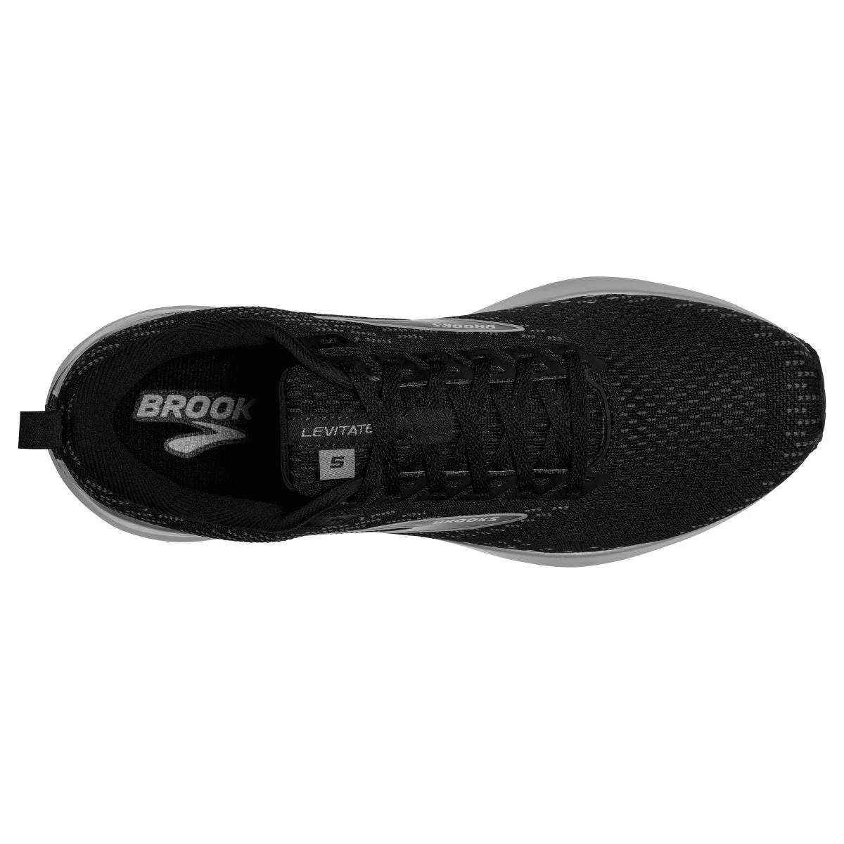 'Brooks' Men's Levitate GTS 5 - Black / Ebony / Grey 5 'Brooks' Men's Levitate GTS 5 - Black / Ebony / Grey - Image 3