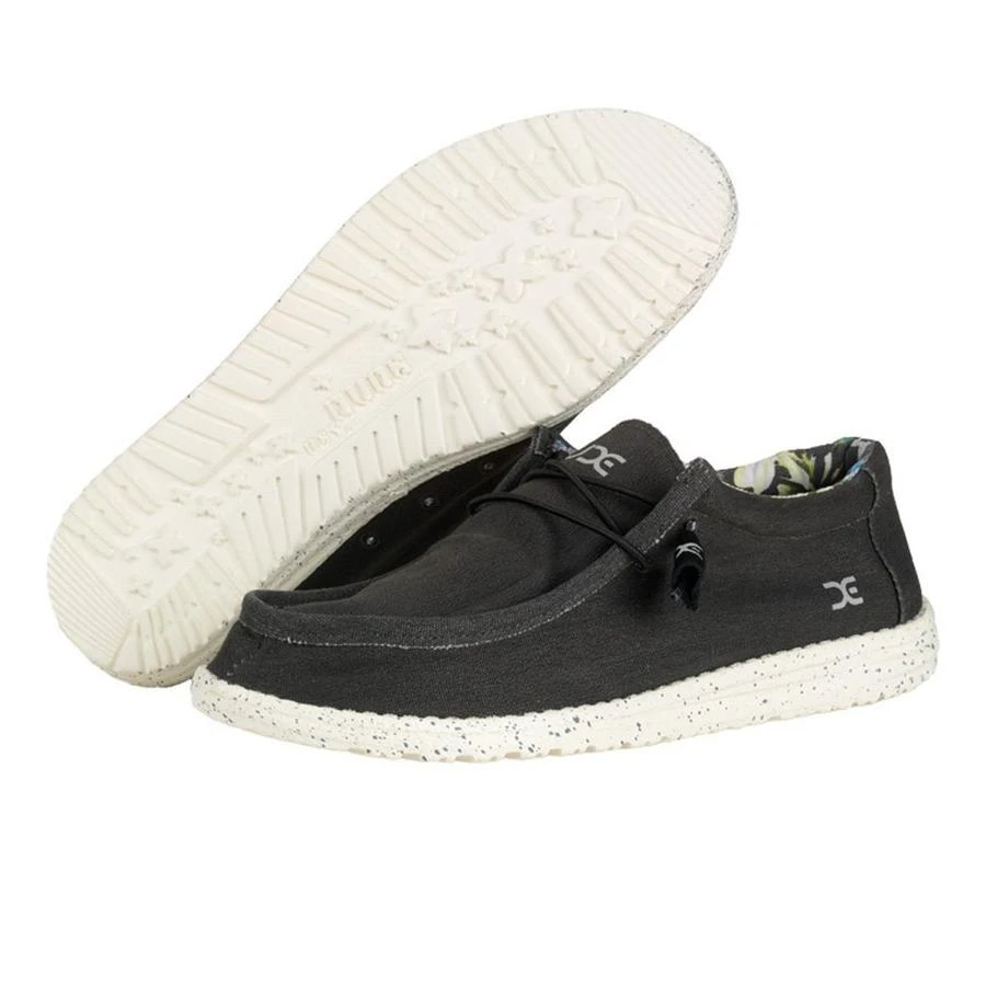 'Hey Dude' Men's Wally Stretch - Black 8 'Hey Dude' Men's Wally Stretch - Black - Image 6