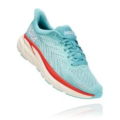 'Hoka' Women's Clifton 8 - Aquarelle / Eggshell Blue
