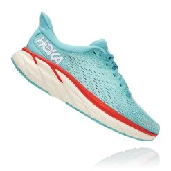 'Hoka' Women's Clifton 8 - Aquarelle / Eggshell Blue -cowboy shop 1119394 AEBL 2 1024x1024@2x