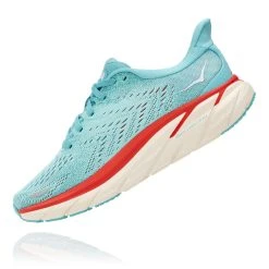 'Hoka' Women's Clifton 8 - Aquarelle / Eggshell Blue -cowboy shop 1119394 AEBL 4 1024x1024@2x