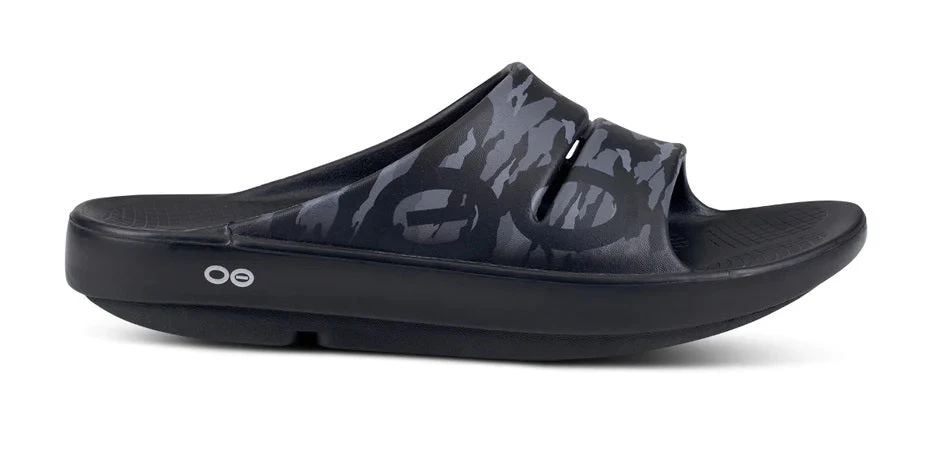 'OOFOS' Unisex OOahh Sport - Black / Camo 3 'OOFOS' Unisex OOahh Sport - Black / Camo