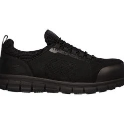 'Skechers' Men's Synergy-Omat Alloy Toe Slip On - Black