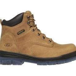 'Skechers' Men's 6" Argum Alkova EH WP Steel Toe - Brown / Tan