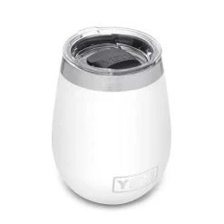 'Yeti' 10 Oz. Rambler Wine Tumbler W/Magslider Lid - White