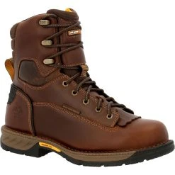'Georgia Boot' Men's 8" Athens 360 EH WP Soft Toe - Brown -cowboy shop 20201110073104 cf0c87fa 1024x1024@2x