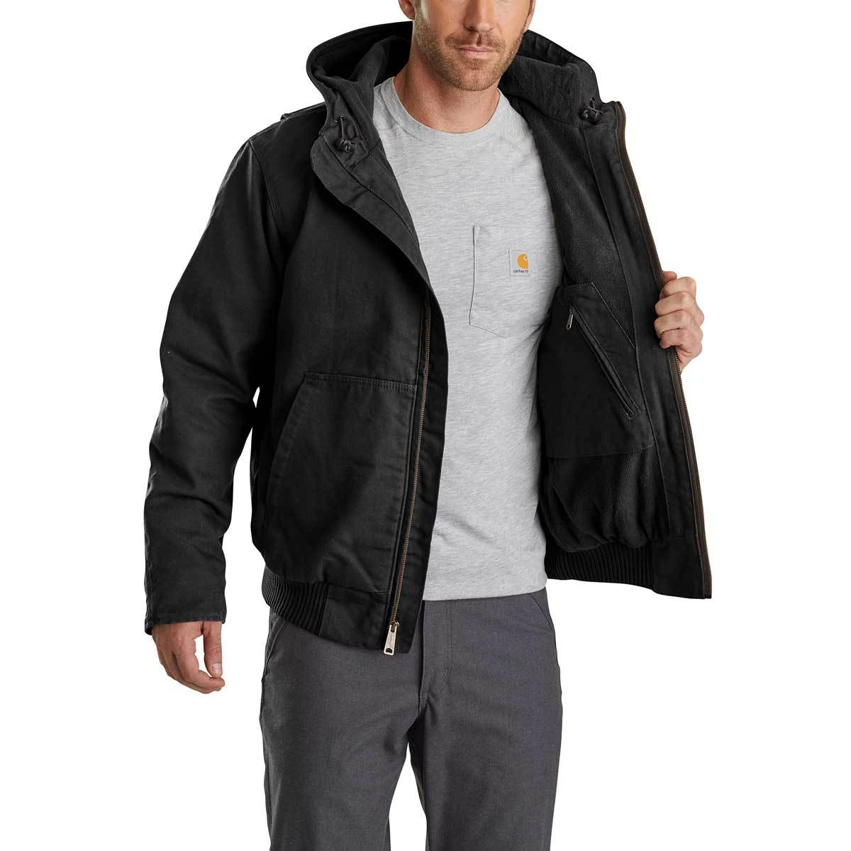 'Carhartt' Men's Full Swing® Armstrong Active Jac - Black 5 'Carhartt' Men's Full Swing® Armstrong Active Jac - Black - Image 3