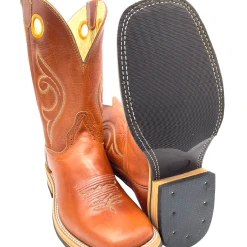 'Hondo' Men's 11" Western Square Toe - Maple Crazy Horse -cowboy shop 26405 1024x1024@2x