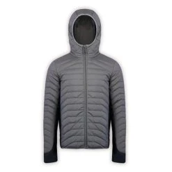 'Boulder Gear' Men's Brooks Hybrid Jacket - Charcoal