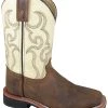 Smoky Mountain Boots 'Smoky Mountain' Children's Scout Western Square Toe - Brown / Cream -cowboy shop 2kn4ktCg 1024x1024@2x