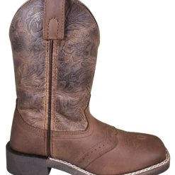 Smoky Mountain Boots 'Smoky Mountain' Children's Brandy Western Square Toe - Brown Oil Distress / Brown