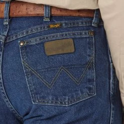 'Wrangler' Men's George Strait Cowboy Cut® Relaxed Fit - Heavyweight Stone Denim -cowboy shop 31MGSHD BD01 RWBD PRD 1024x1024@2x