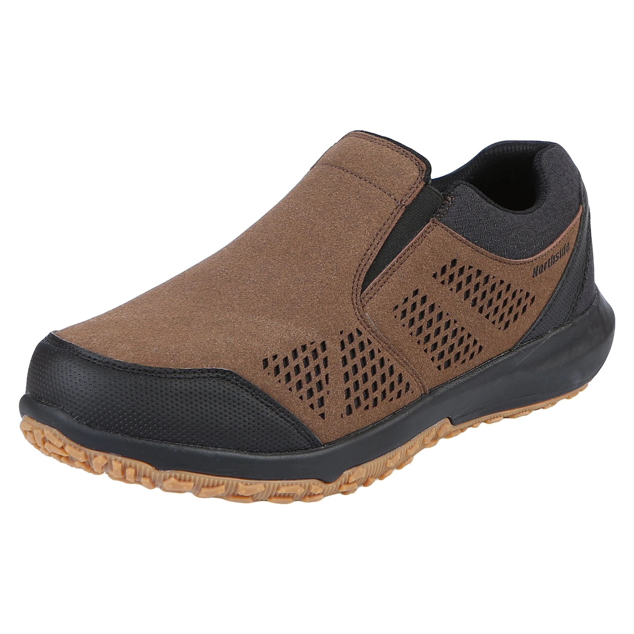 'Northside' Men's Benton Slip On Moc - Brown / Black 3 'Northside' Men's Benton Slip On Moc - Brown / Black