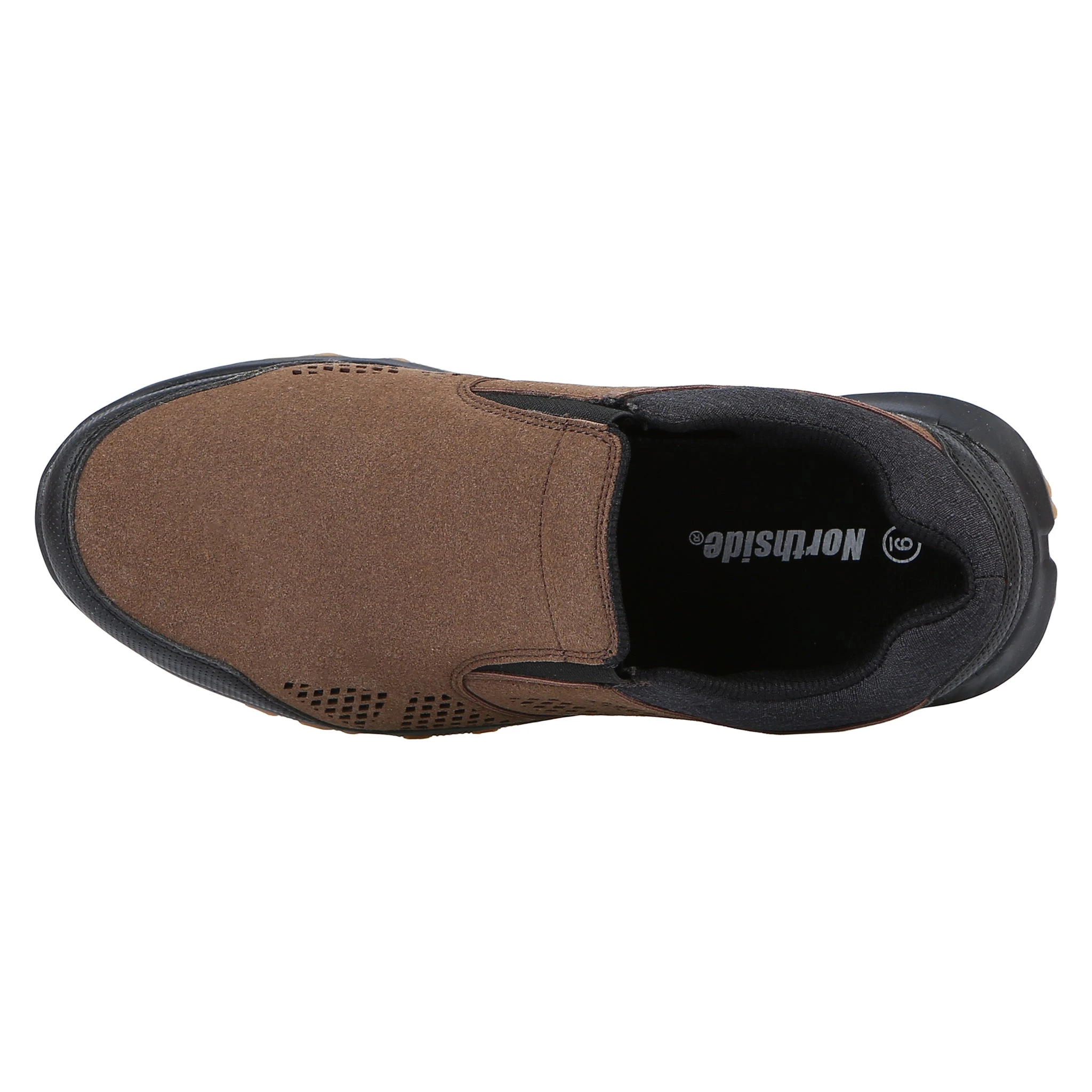 'Northside' Men's Benton Slip On Moc - Brown / Black 4 'Northside' Men's Benton Slip On Moc - Brown / Black - Image 2