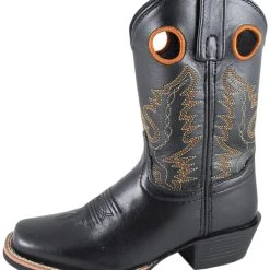 Smoky Mountain Boots 'Smoky Mountain' Children's Western Square Toe - Black