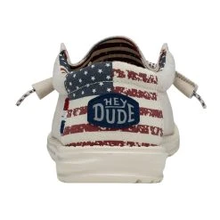 'Hey Dude' Men's Wally Patriotic - Off White Patriotic 12 'Hey Dude' Men's Wally Patriotic - Off White Patriotic -cowboy shop 40001 1K1 WALLYPATRIOTIC OFFWHITEPATRIOTIC LEFTBACK 1024x1024@2x