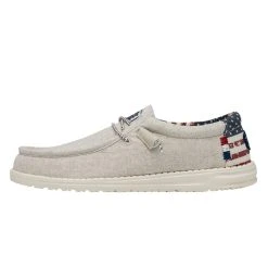 'Hey Dude' Men's Wally Patriotic - Off White Patriotic 13 'Hey Dude' Men's Wally Patriotic - Off White Patriotic -cowboy shop 40001 1K1 WALLYPATRIOTIC OFFWHITEPATRIOTIC LEFTSIDE 1 1024x1024@2x