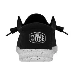 'Hey Dude' Men's Wally Slub Canvas - Black -cowboy shop 40009 001 WALLYSLUBCANVAS BLACK LEFTBACK 1024x1024@2x